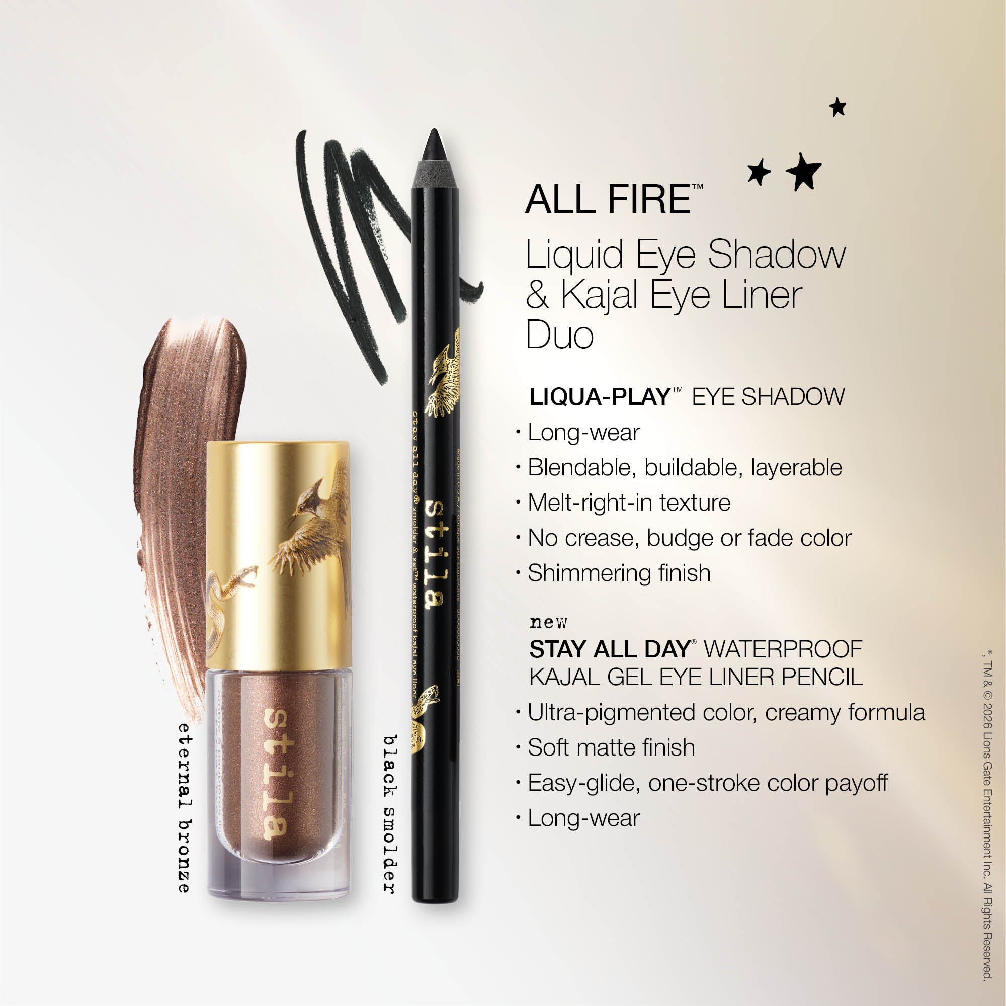 All Fire™ Liquid Eye Shadow / Kajal Eye Liner Duo